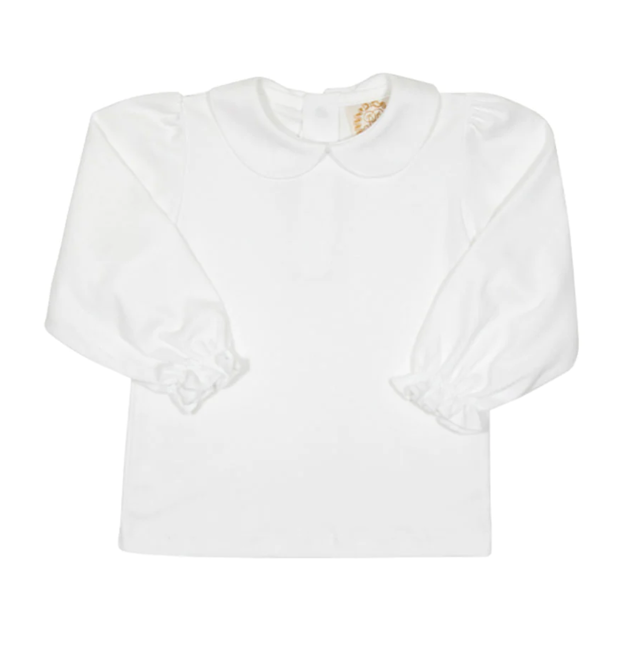 Maude's Peter Pan Collar Shirt Pima L/S Worth Avenue White