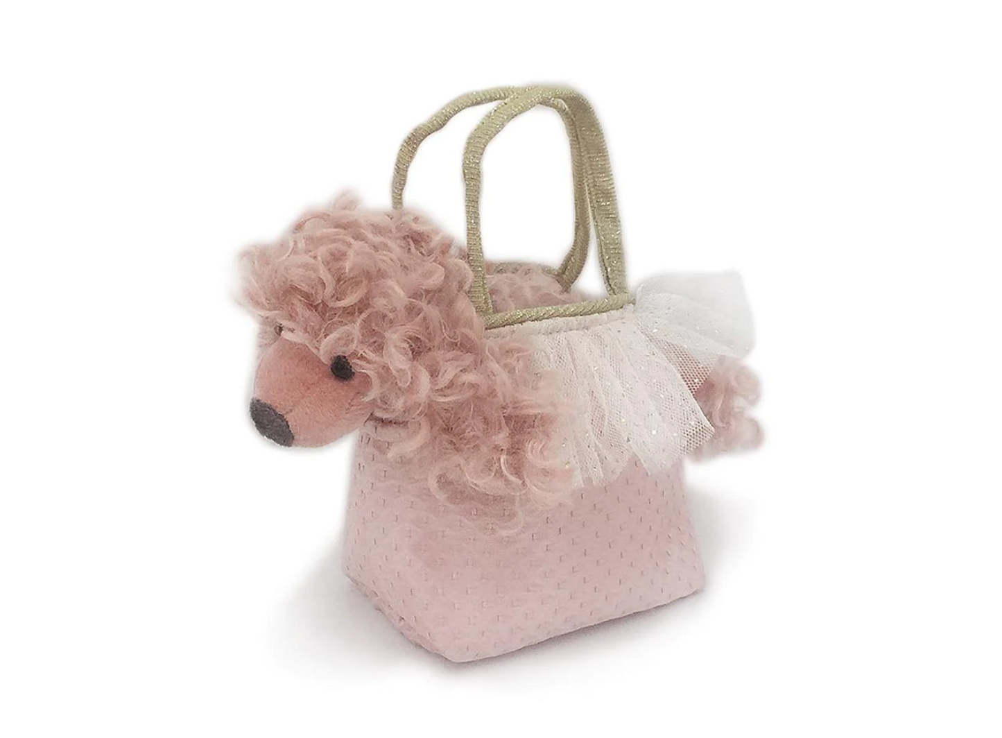 Paris Pink Poodle Plush Toy in Purse