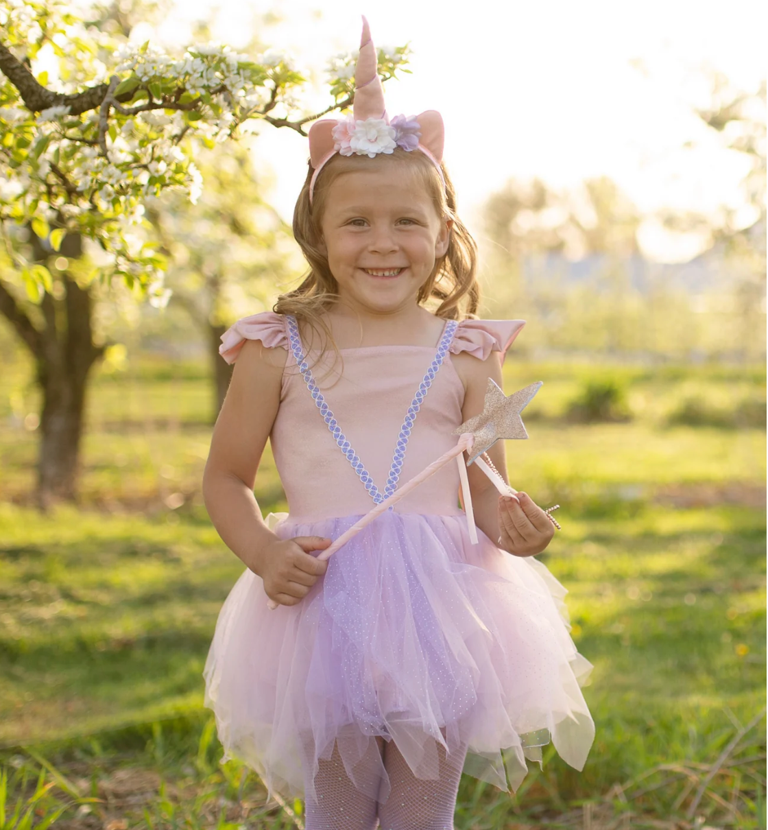 Shimmer Unicorn Dress and Headband