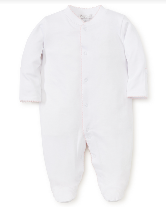 Kissy Basic White with Pink Footie