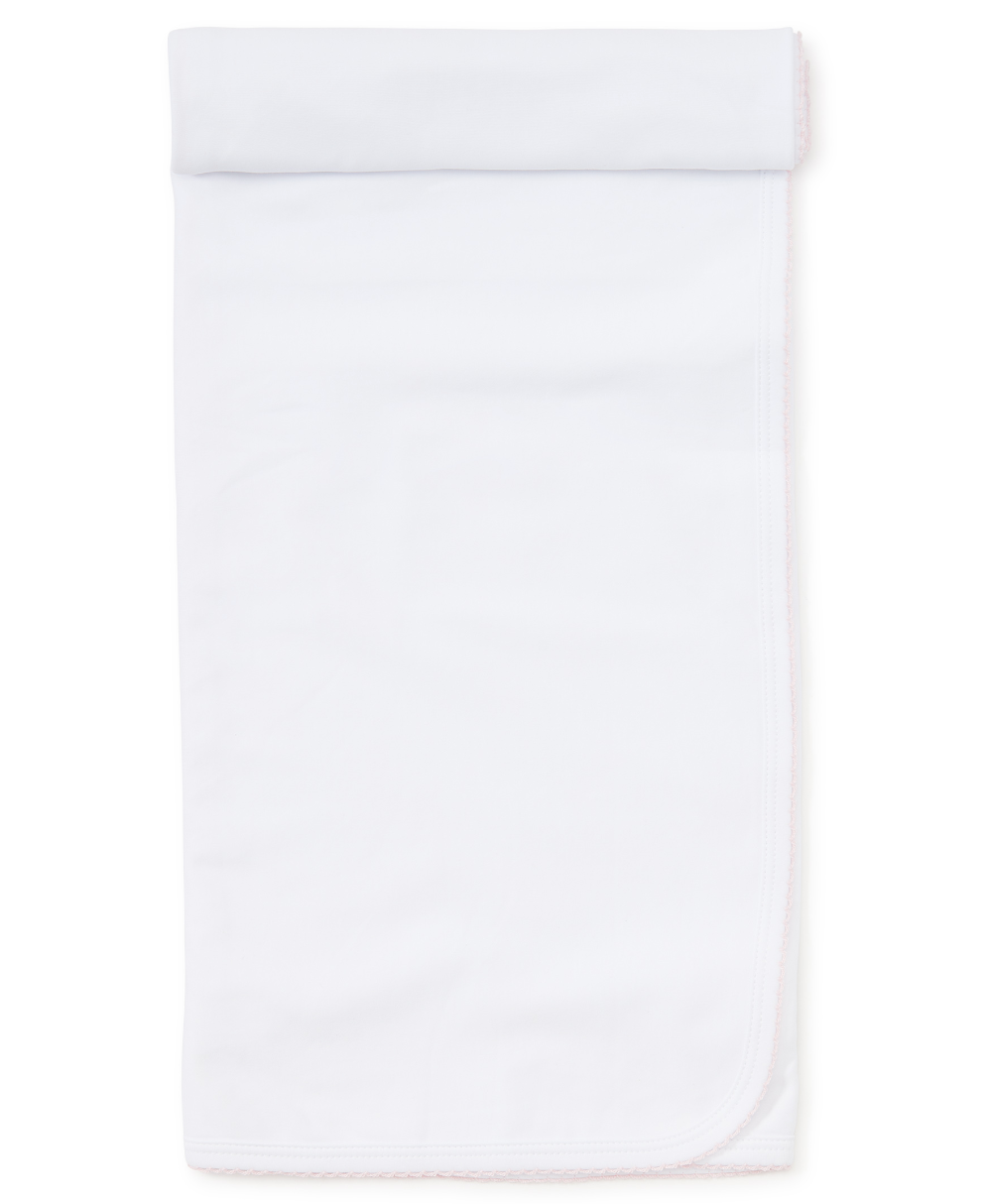 Kissy Basic Blanket White with Pink