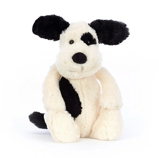Bashful Black & Cream Puppy Original Medium