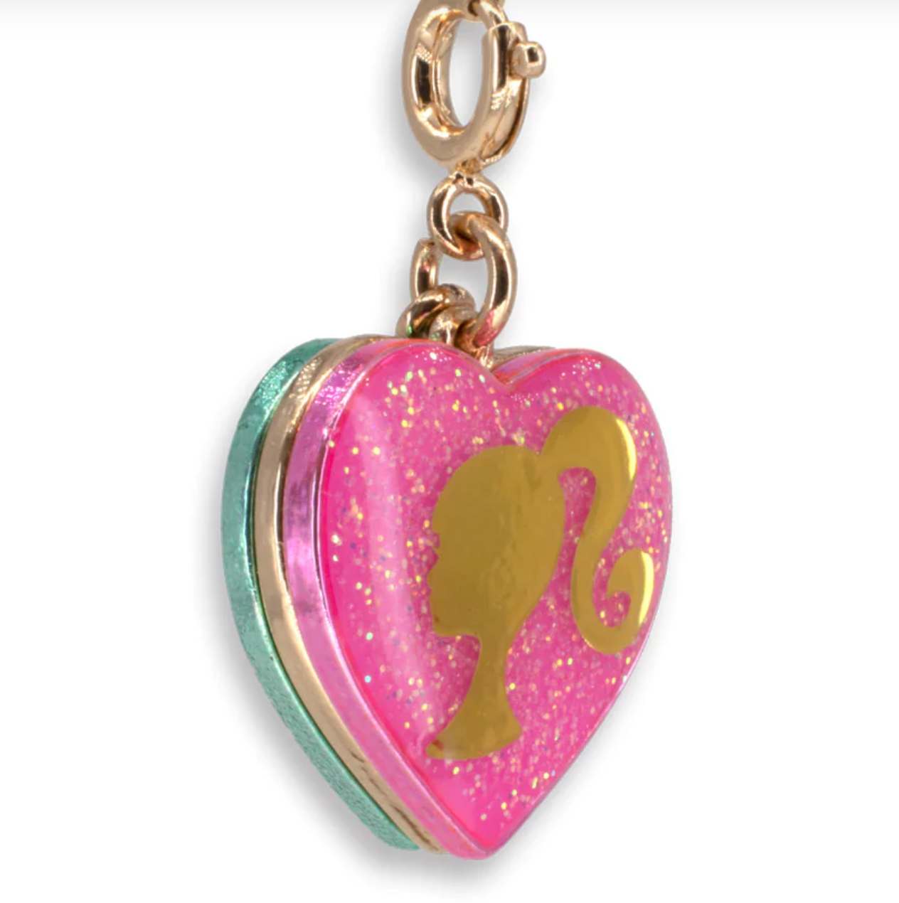 Charm - Gold Barbie Girl Heart