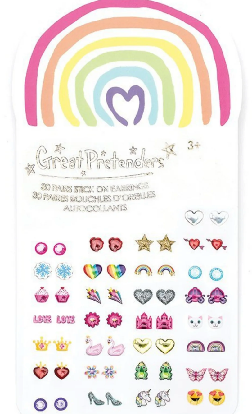 Rainbow Love Sticker Earrings