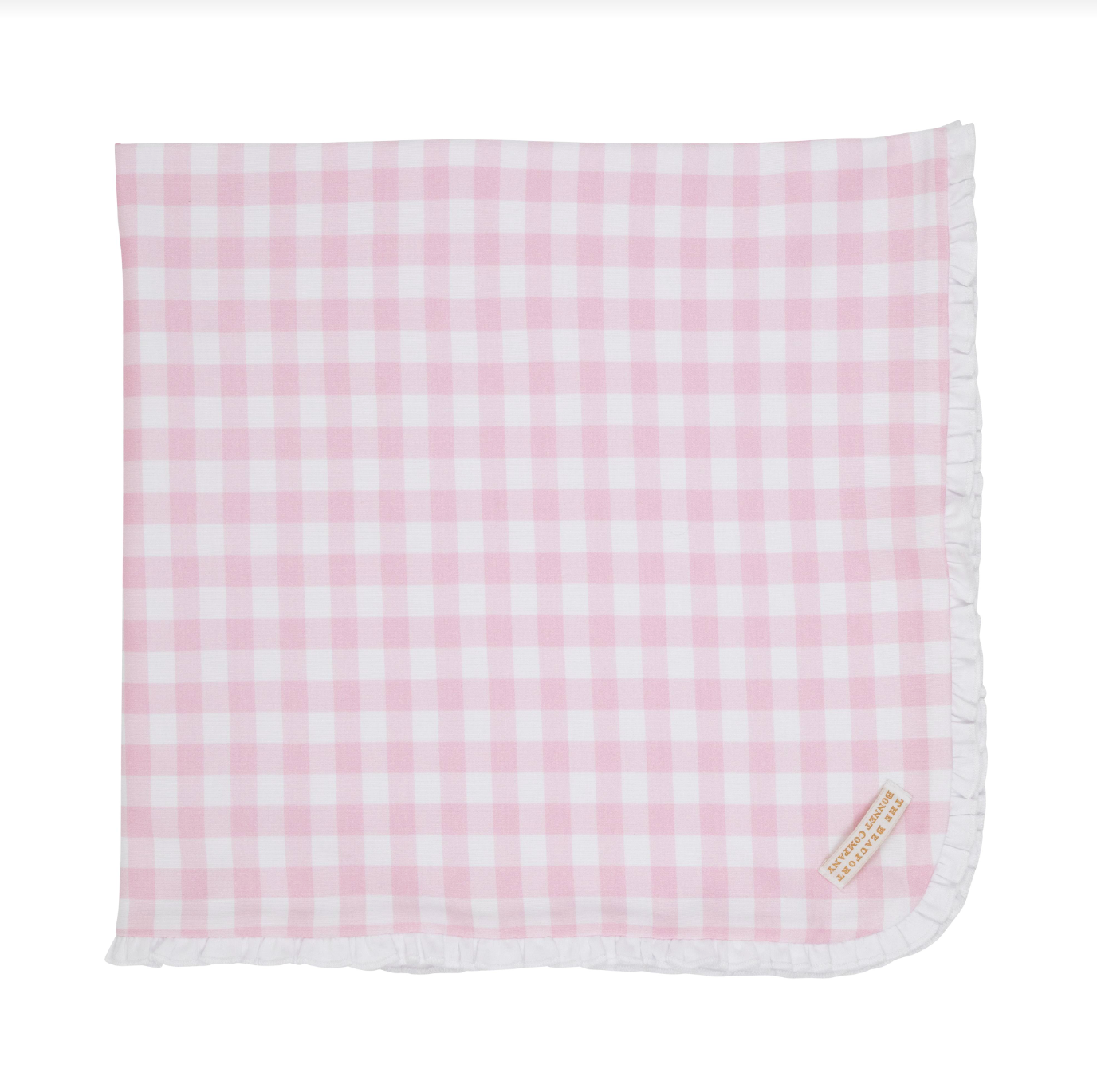Baby Buggy Blanket Palm Beach Pink Gingham