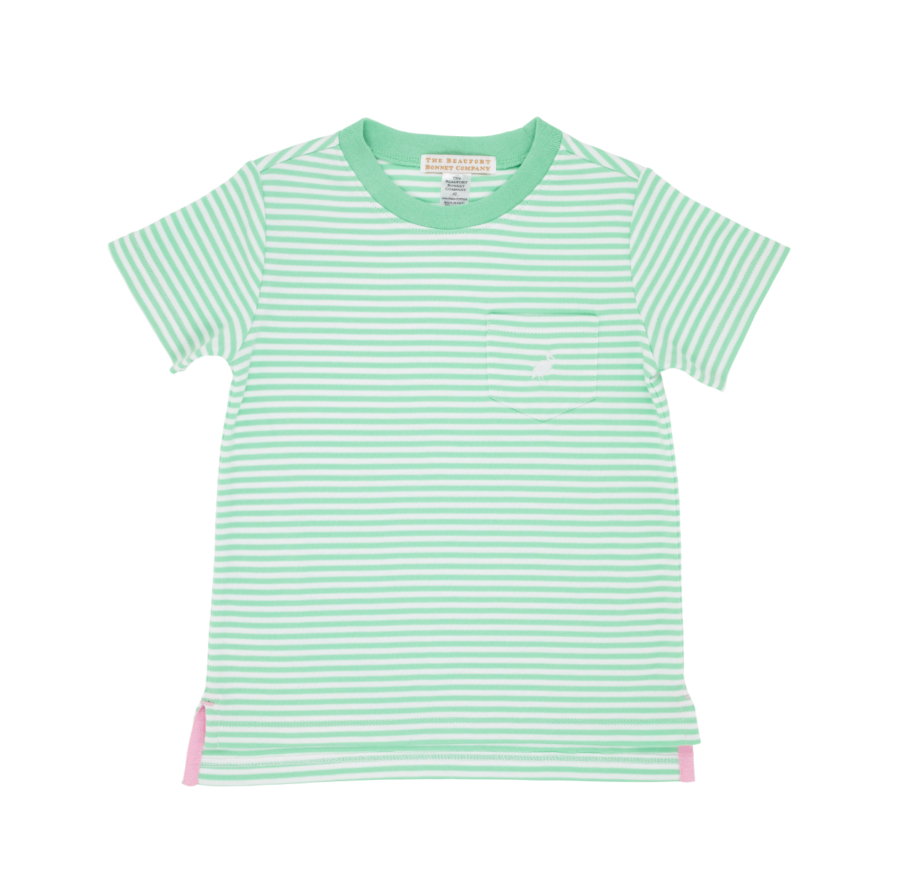 Carter Crewneck Grace Bay Green Stripe/Worth Avenue White