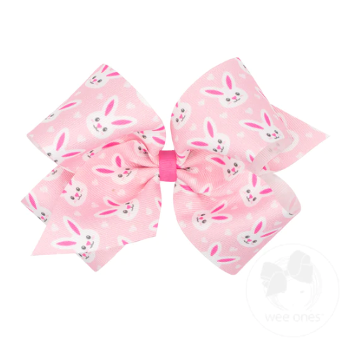 Medium Easter & Spring Print Bow