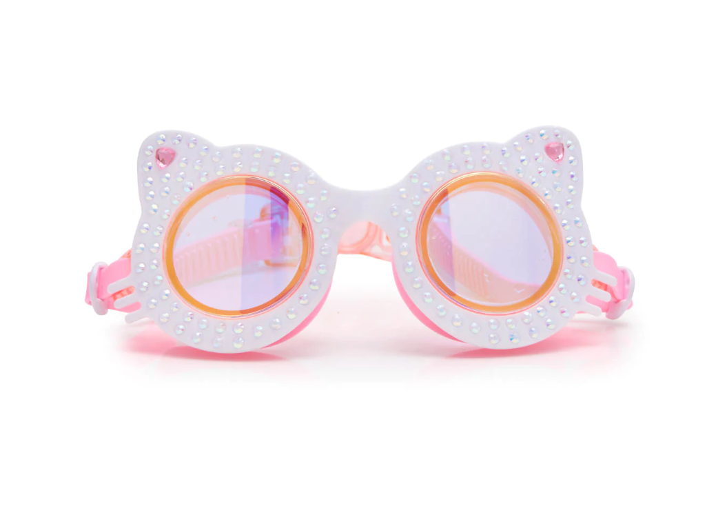 Glam-Purr Swim Goggles Powder Purr