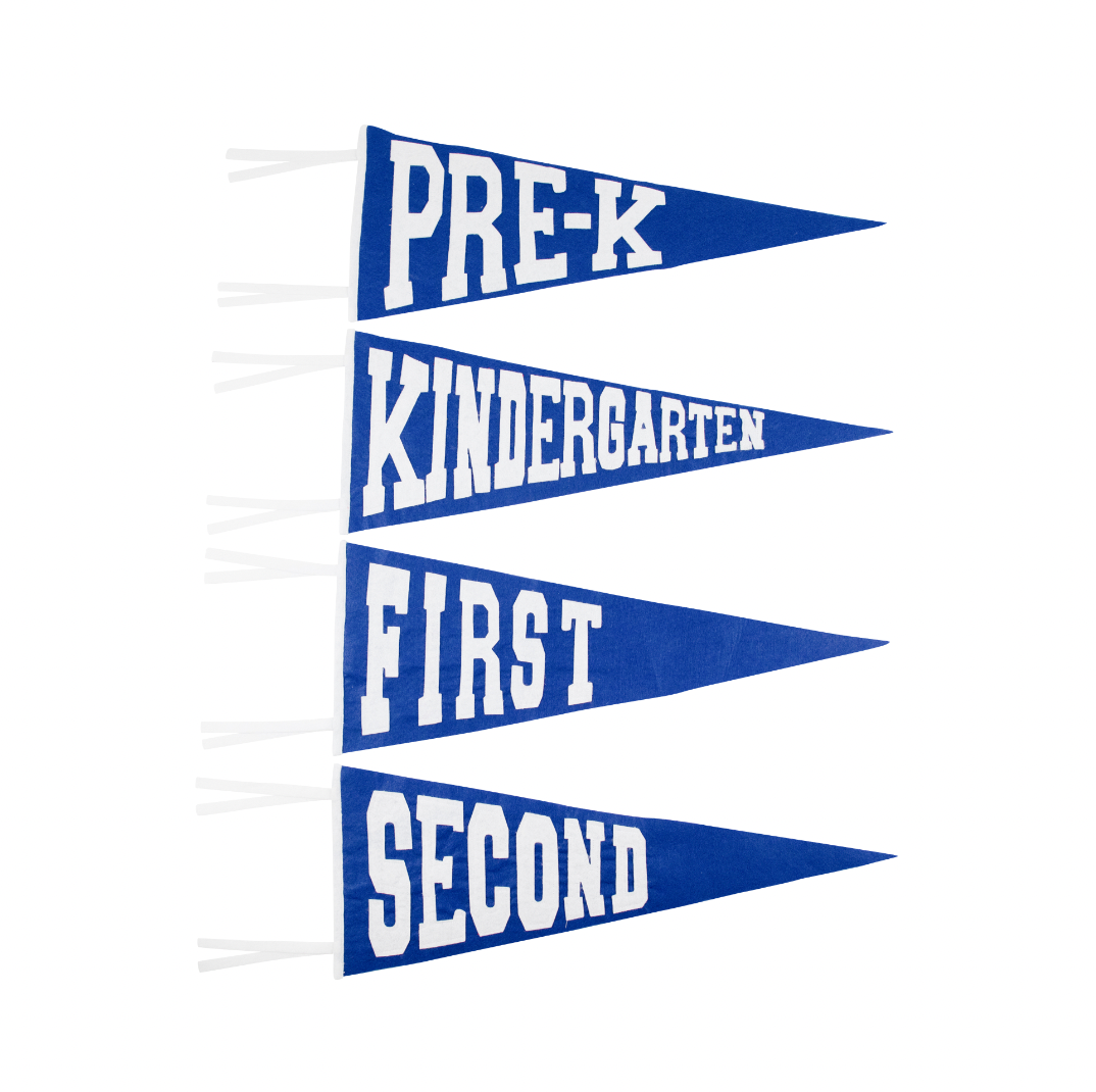 Back to School Pennant Nantucket Navy/Worth Avenue White
