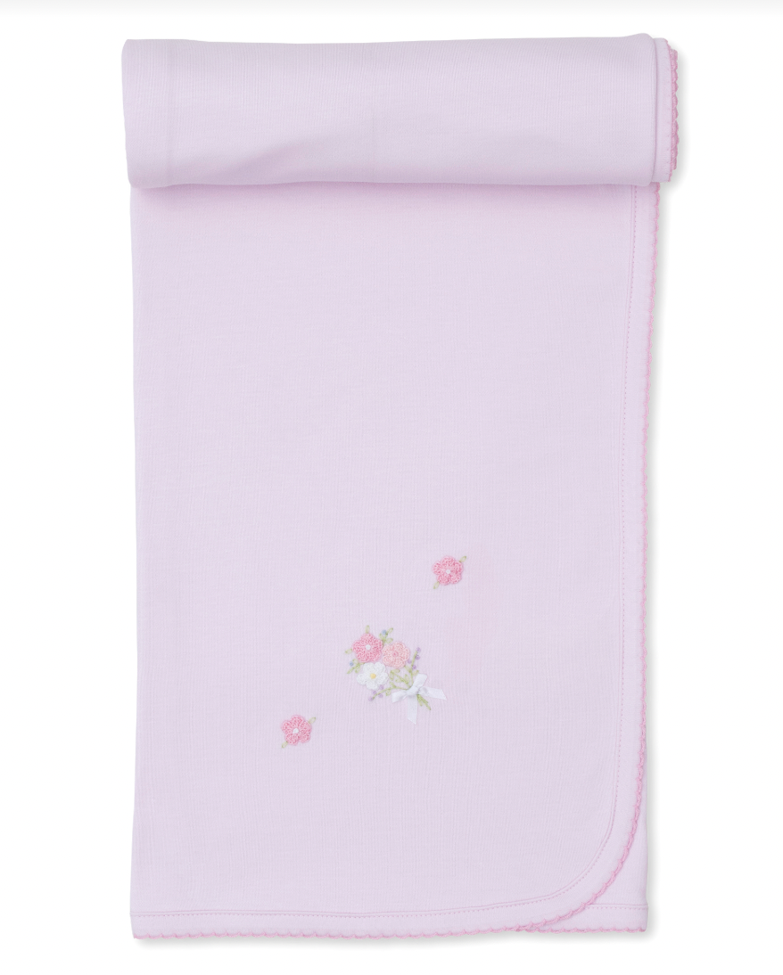 SCE Flower Bouquet Hand Embroidered Blanket