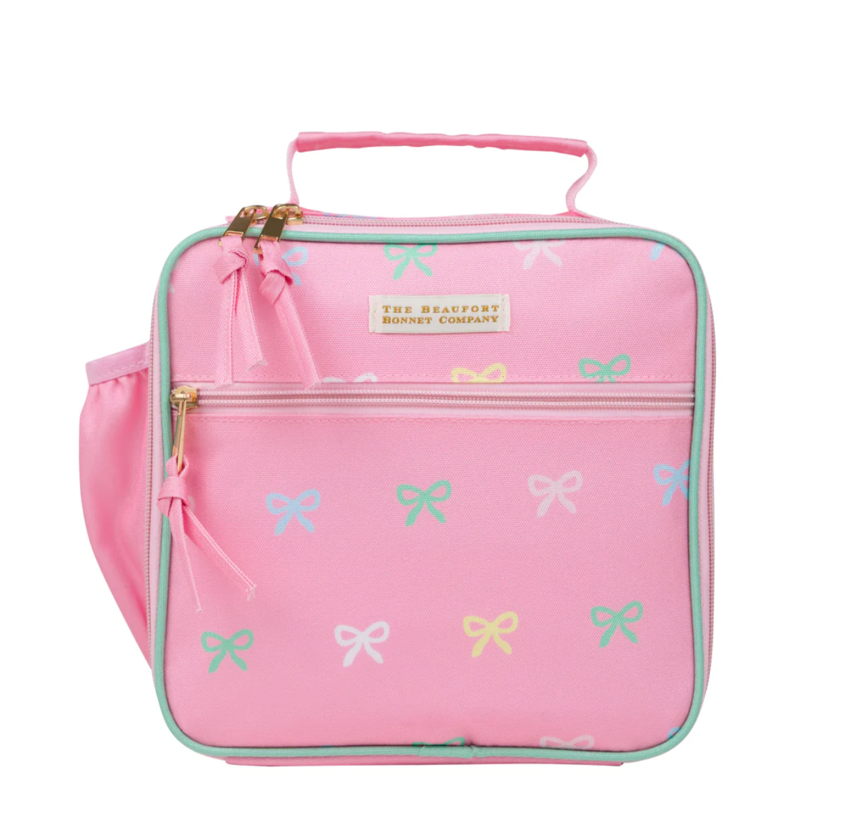 Leighton Lunch Box Recess Ribbons With Grace Bay Green & Palm Beach Pink