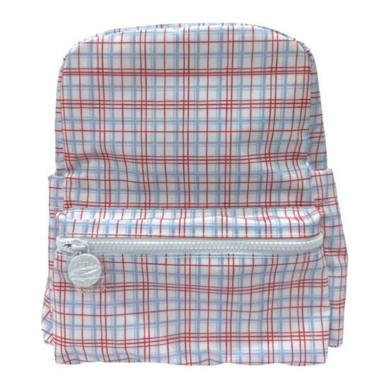 MINI BACKER- Classic Plaid Red