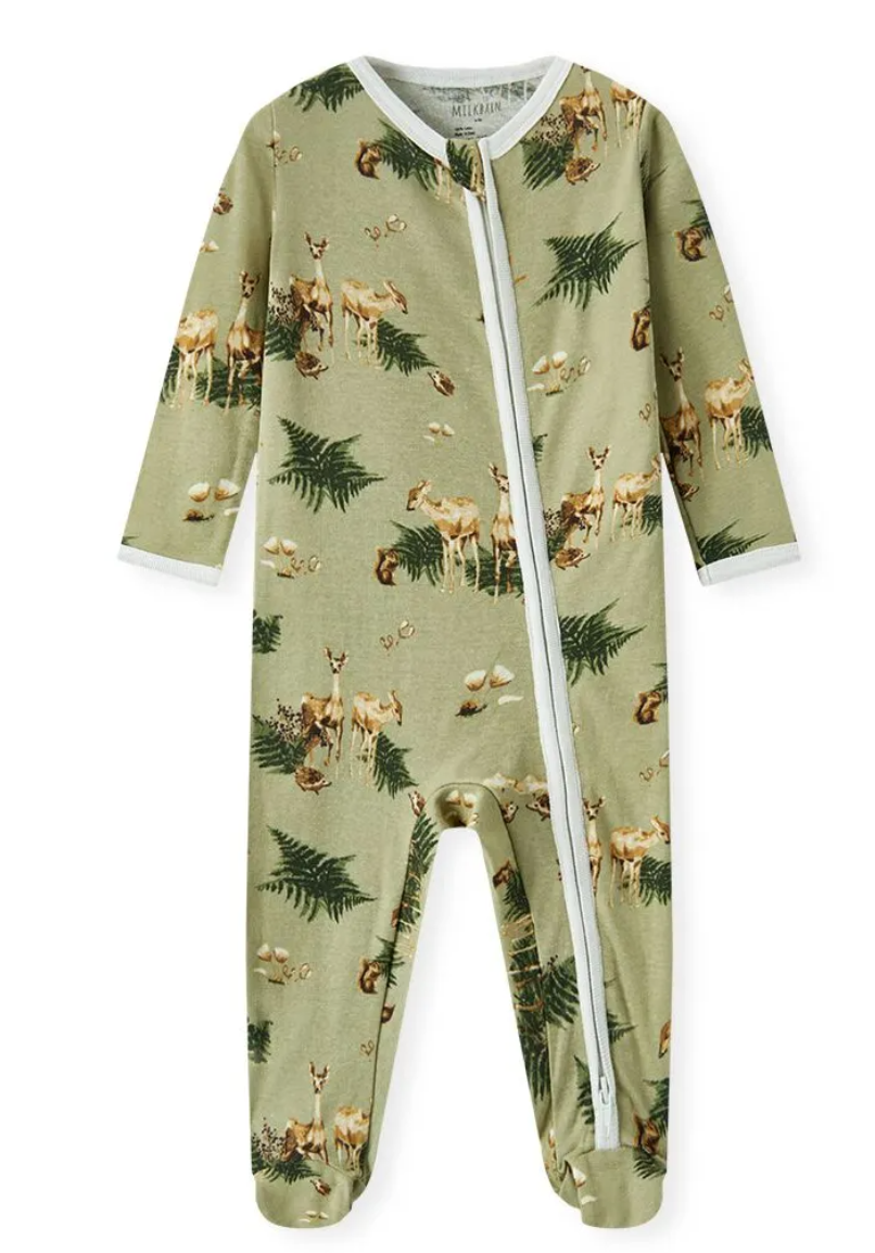 Zipper Footie Forest Party