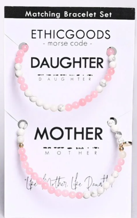 Morse Code Matching Set - Mother And Mini Daughter