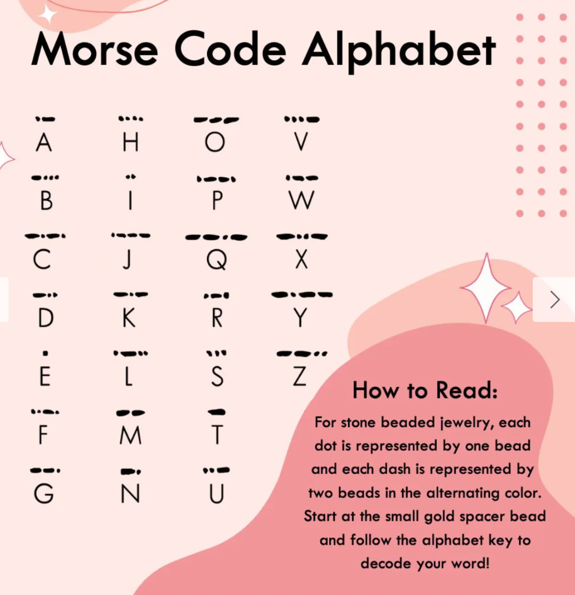 Morse Code Matching Set - Mother And Mini Daughter