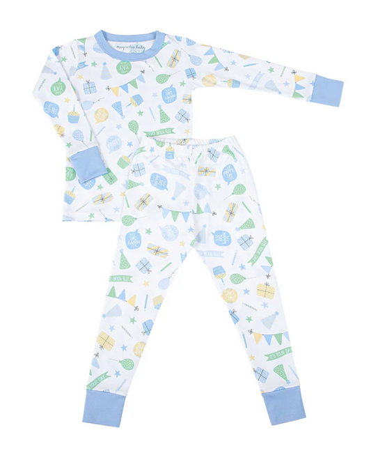 Time To Celebrate Long Pajamas Blue
