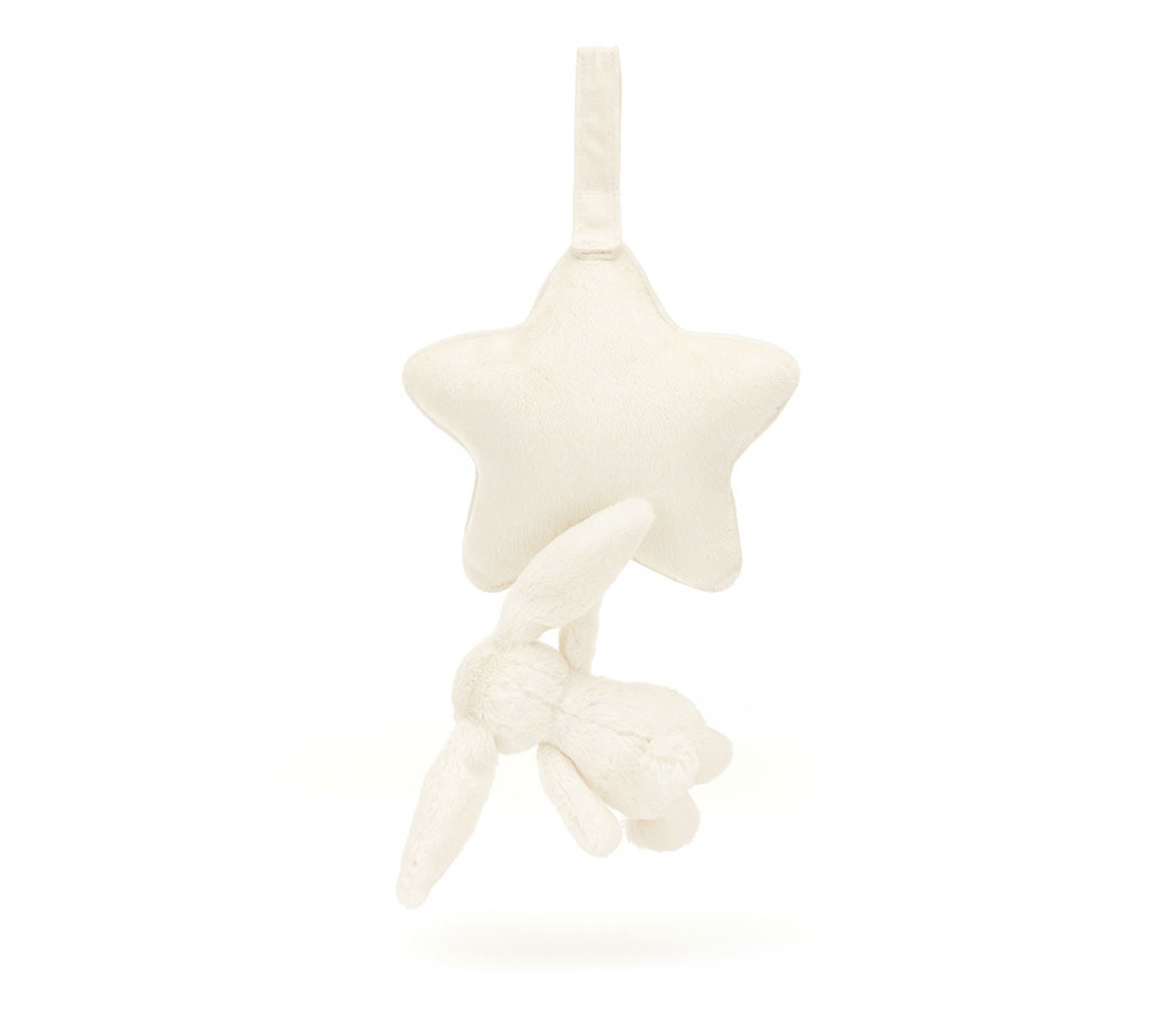 Bashful Cream Bunny Musical Pull