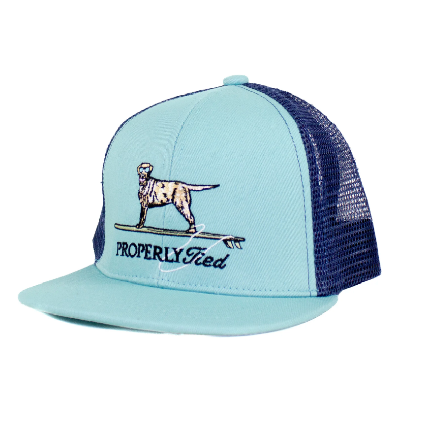 Trucker Hat Surfing Dog