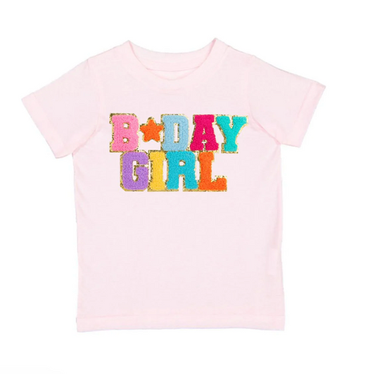 Birthday Girl Patch Short Sleeve T-Shirt Ballet