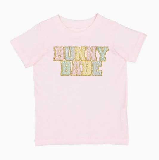 Bunny Babe Patch Easter Short Sleeve T-Shirt