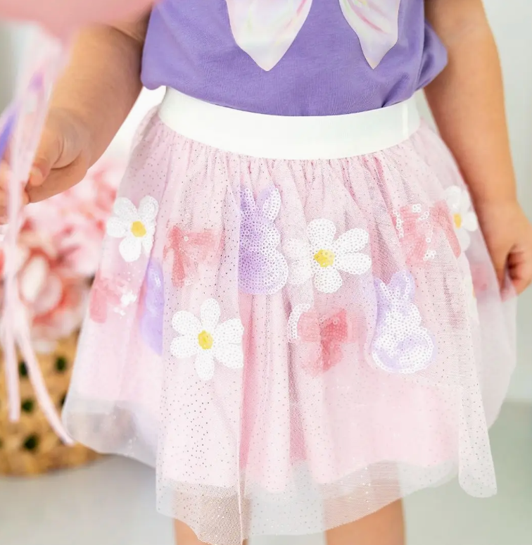 Bunny Bow Sequin Easter Tutu