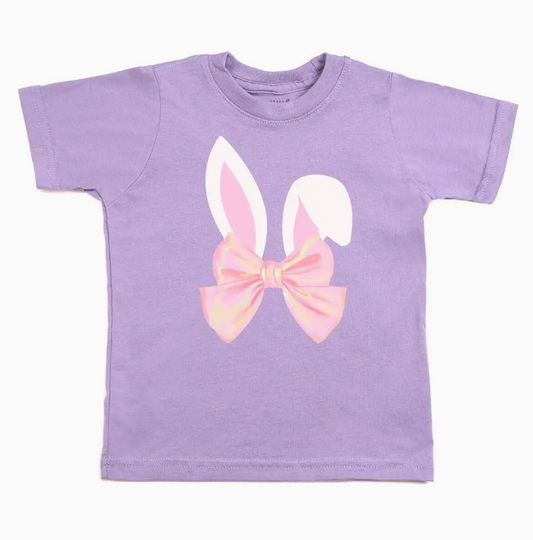 Bunny Bow Easter Short Sleeve T-Shirt