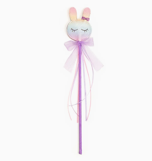Pastel Rainbow Easter Bunny Wand