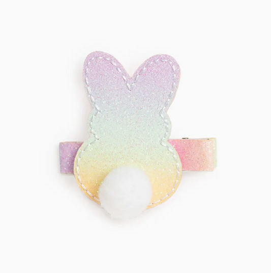 Pastel Rainbow Easter Bunny Clip