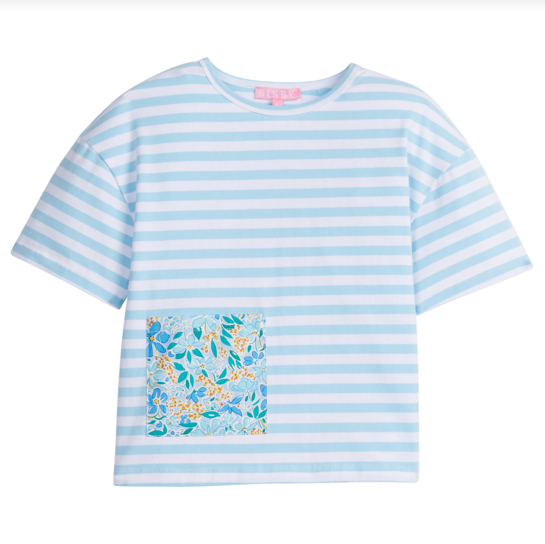 Boxy Tee Frangipani Blue