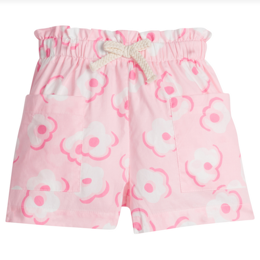 Patch Pocket Shorts Marshmallow Floral