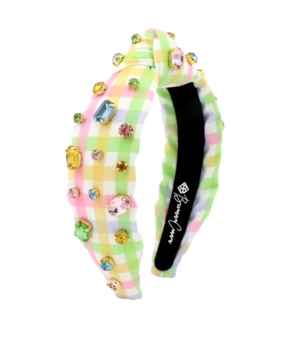 Child Multicolor Gingham Headband