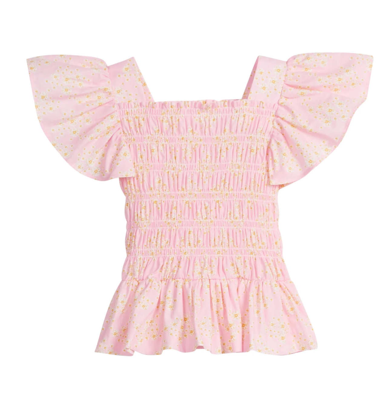 India Top Pink Daisy Floral