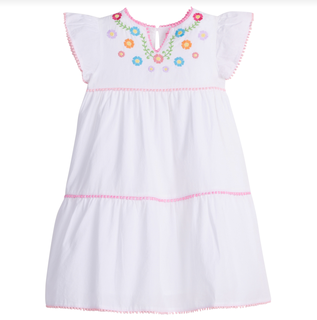 Positano Dress- Multi Embroidery
