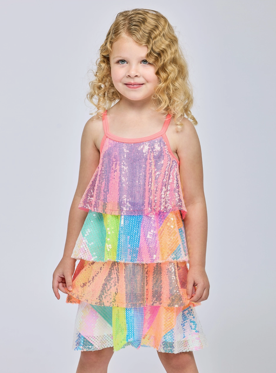 Tiered Sequin Dress