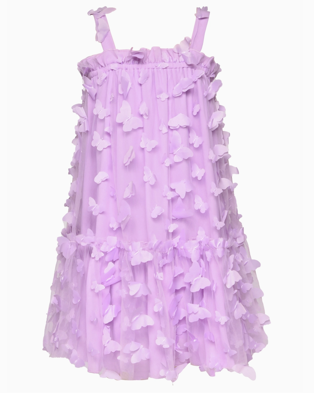 3D Butterfly Mesh Dress