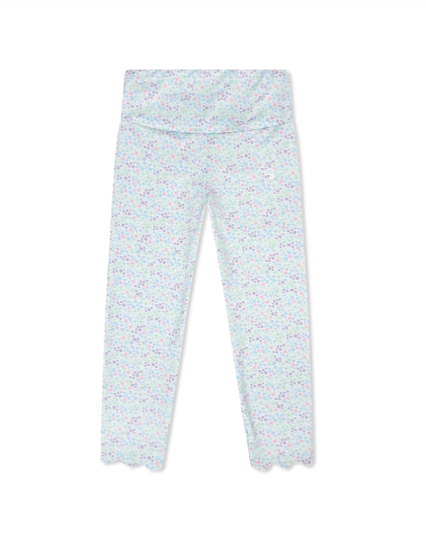 Sadie Scallop Legging - Frosted Floral