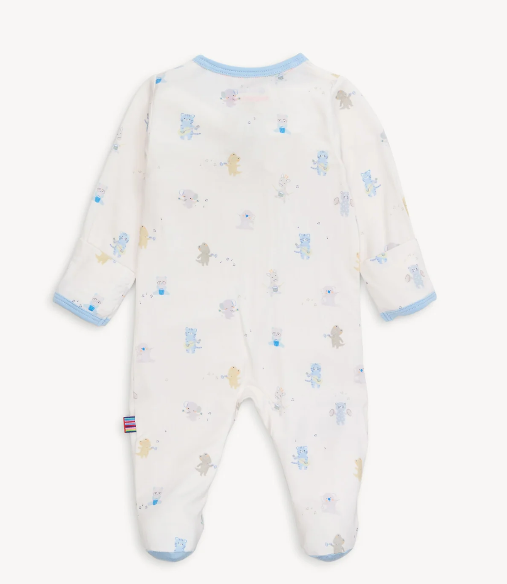 Blue Baby Beats Modal Footie