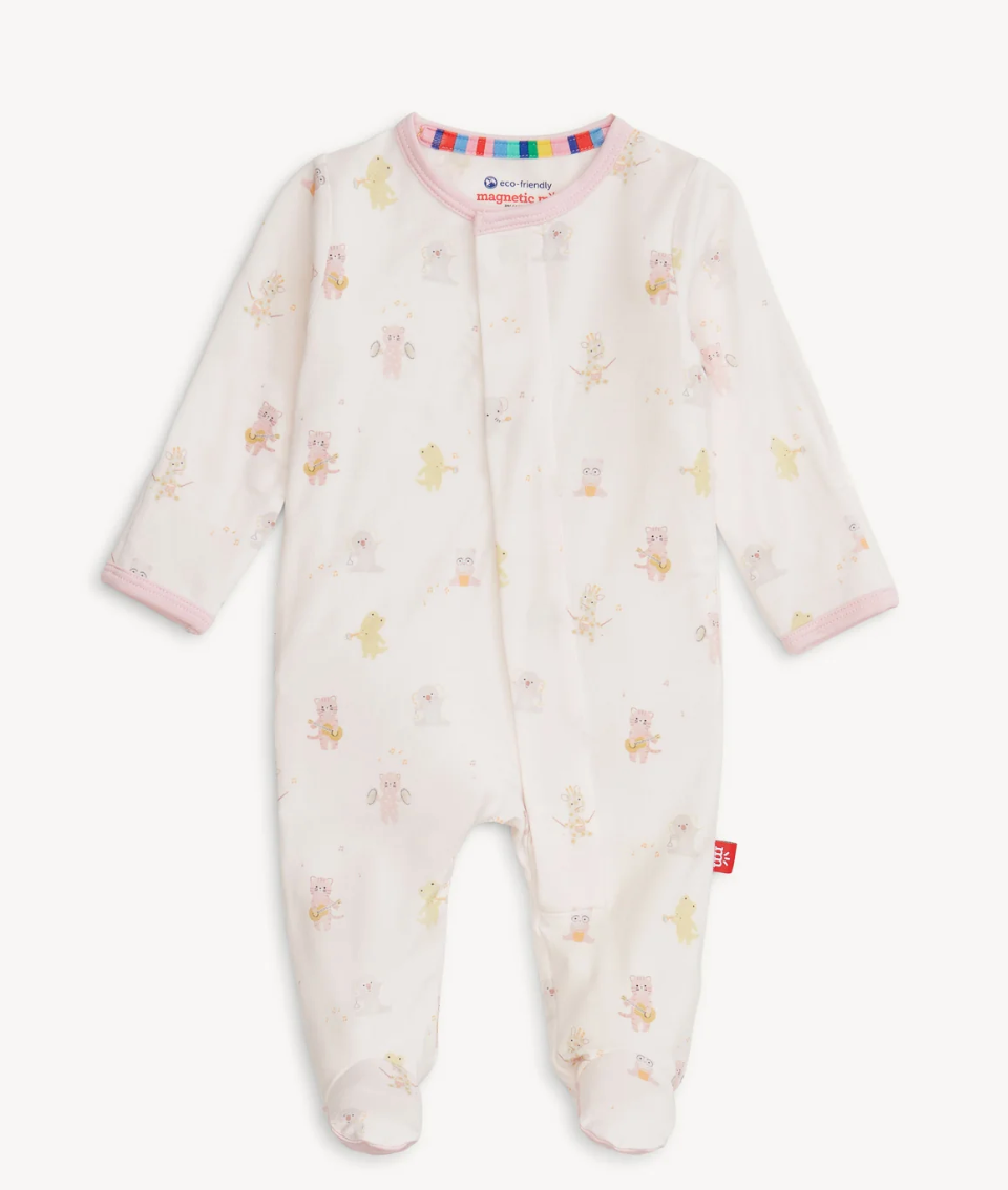 Pink Baby Beats Modal Footie