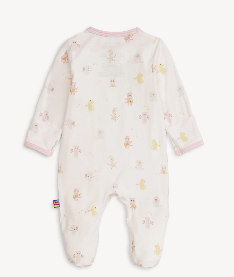 Pink Baby Beats Modal Footie