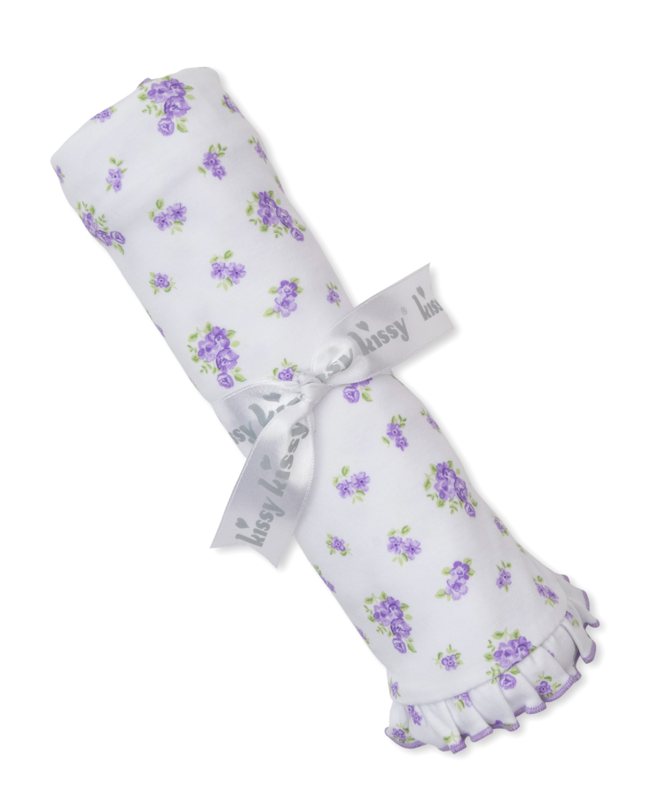 Roses and Blooms Blanket Lilac