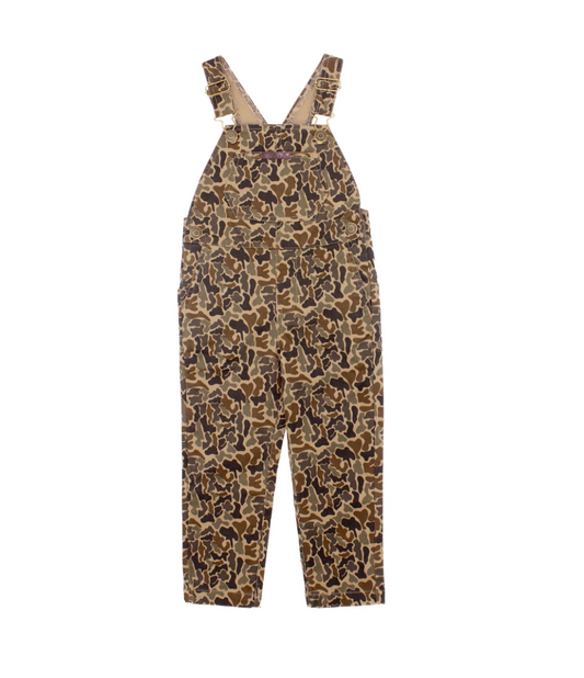 Boys Harvest Overalls Vintage Camo