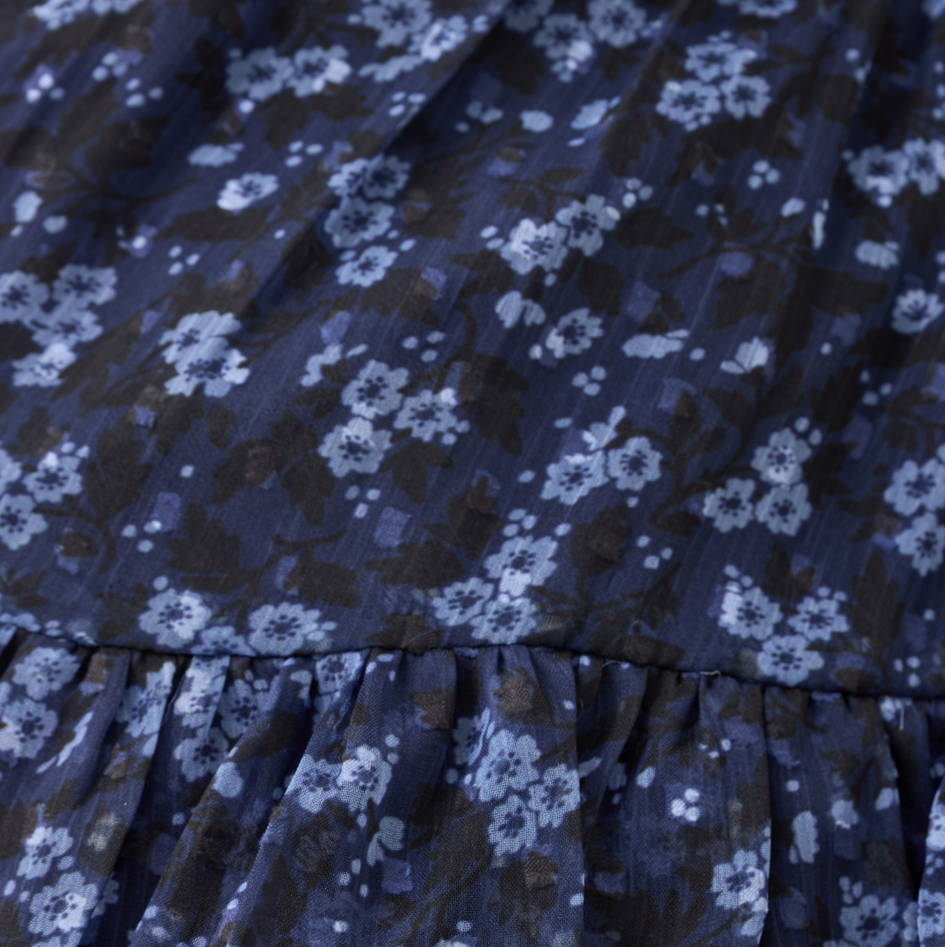 Bel Air Blue Flower Dobby Skirt