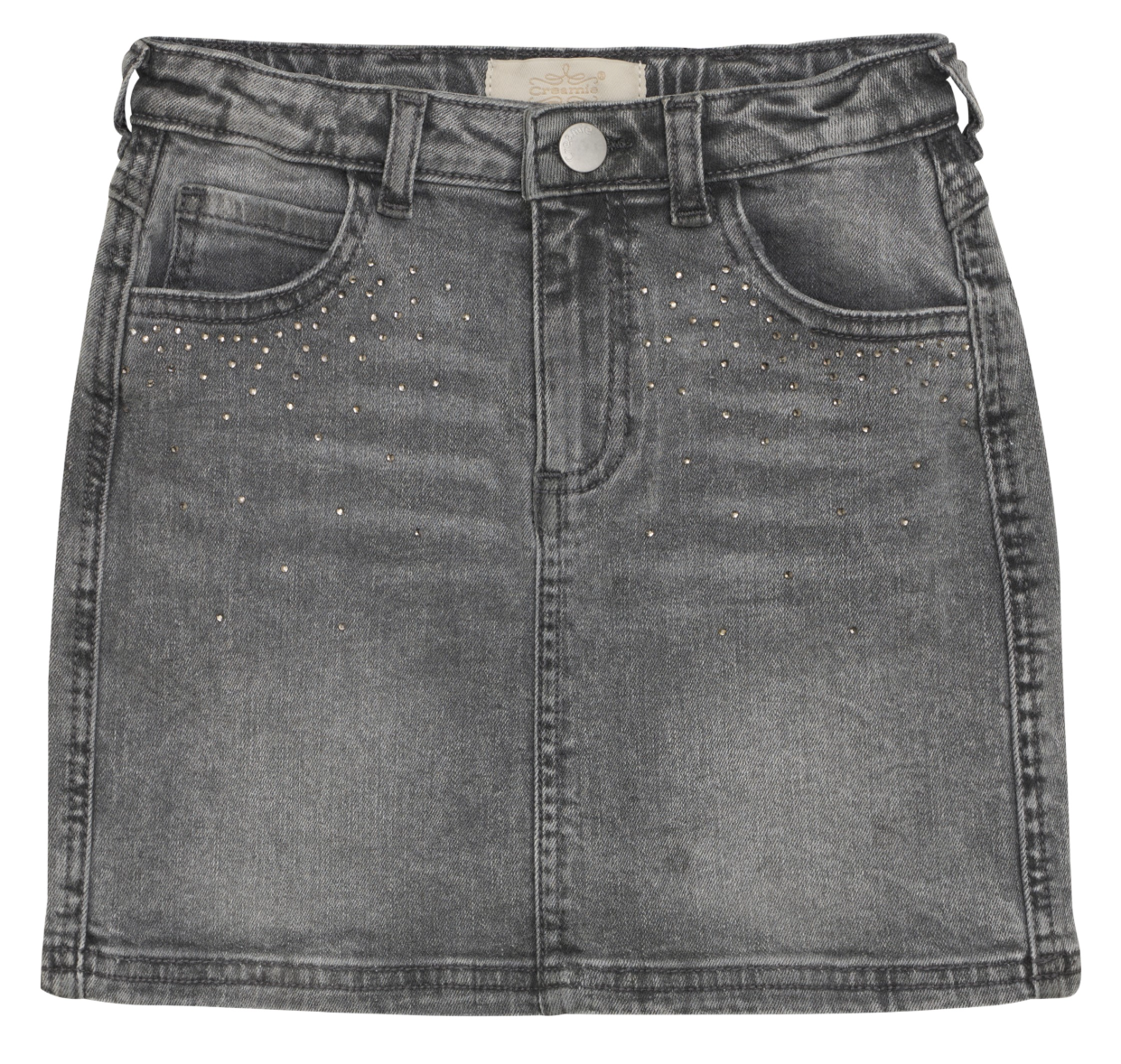 Light Grey Denim Skirt