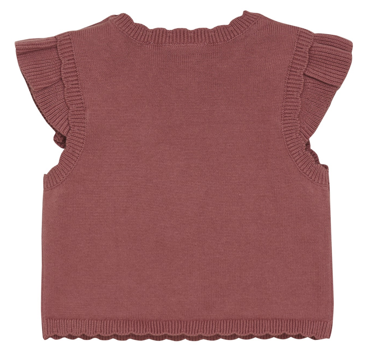 Minymo Vest Knit - Withered Rose