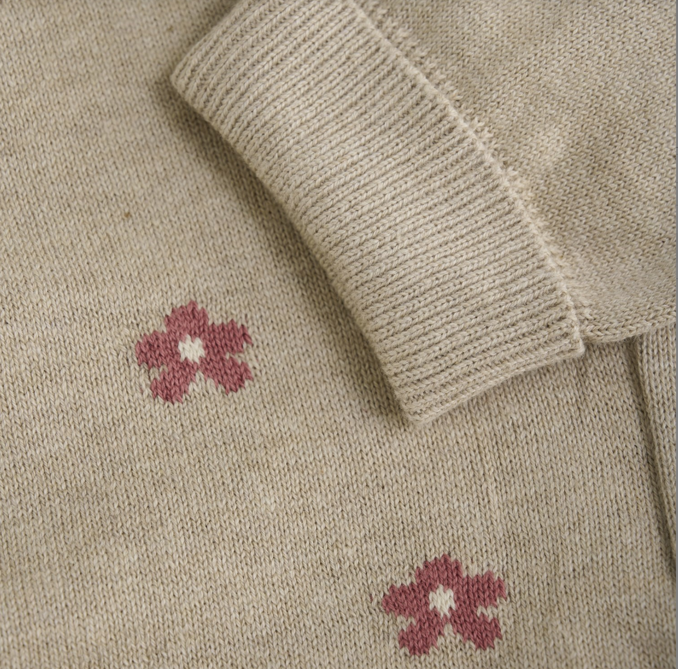 Minymo Pants Knit- Beige Melange