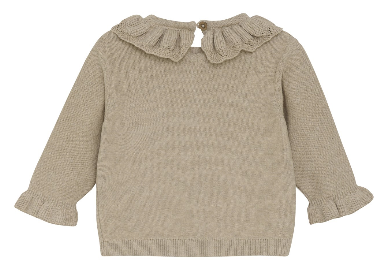 Minymo Pullover Knit - Beige Melange