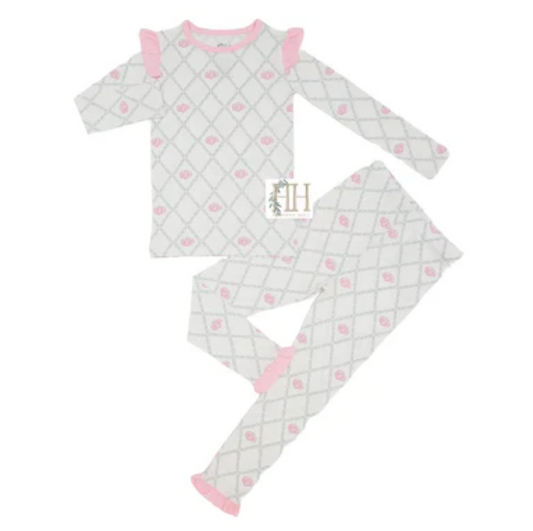 Green Trellis Pumpkin Loungewear Set