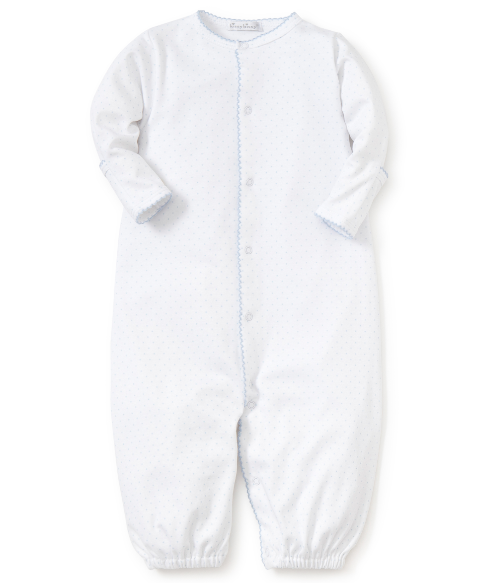 Kissy Basic Converter Gown White/Light Blue Dot