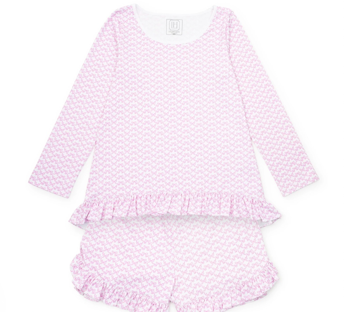 Kathryn Women's Pajama Short Set - Pretty Pink Bows