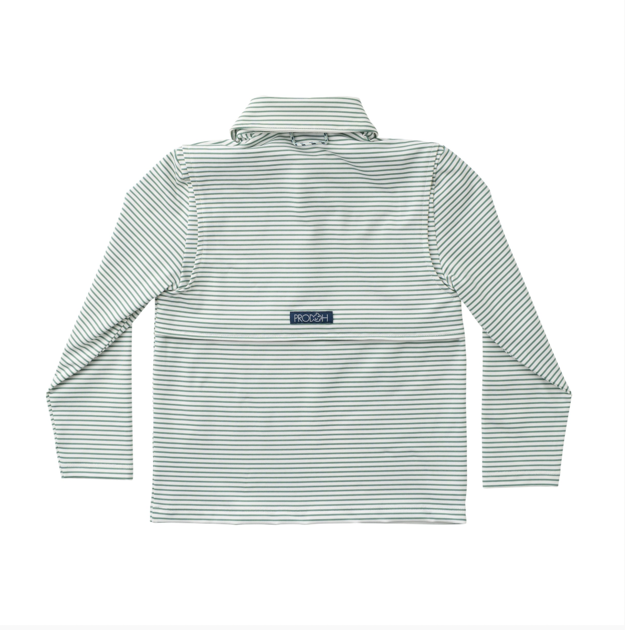 Boys Long Sleeve Pro Performance Polo Frosty Spruce Stripe